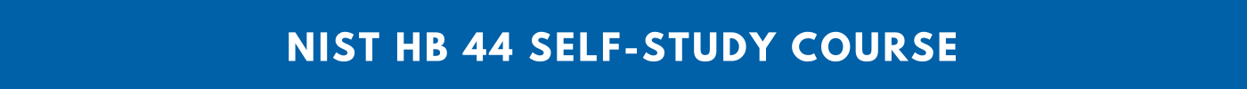 NIST HB 44 Self-Study Course Section Banner