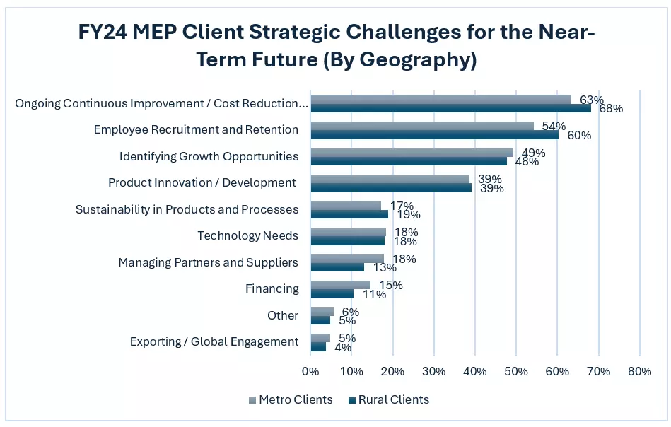FY24 MEP client strategic challenges (by geography)