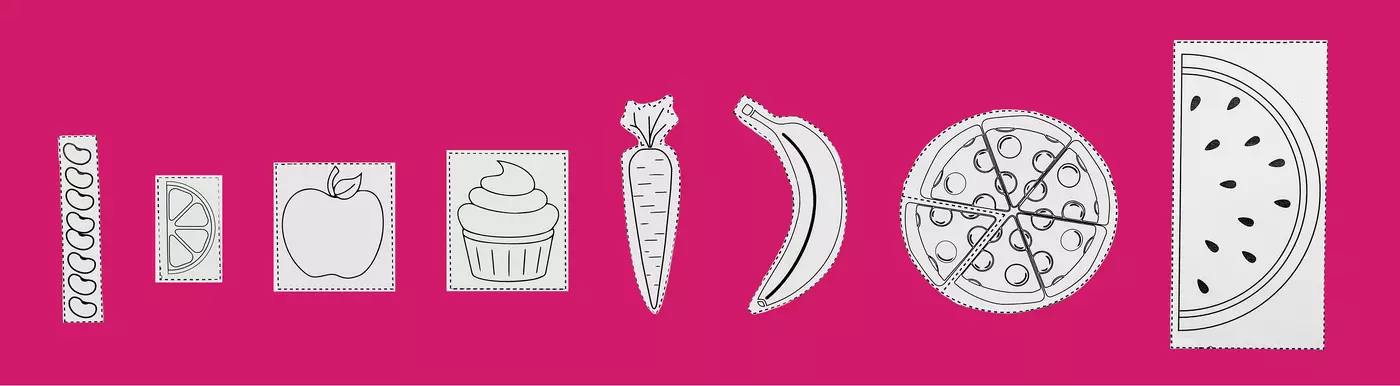 Metric meal game objects from smallest to largest