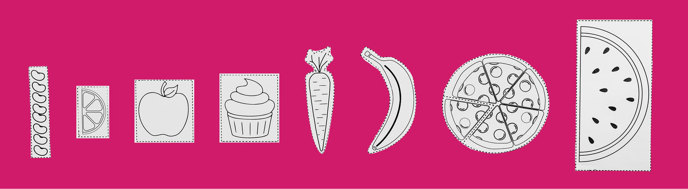 Metric meal game objects from smallest to largest