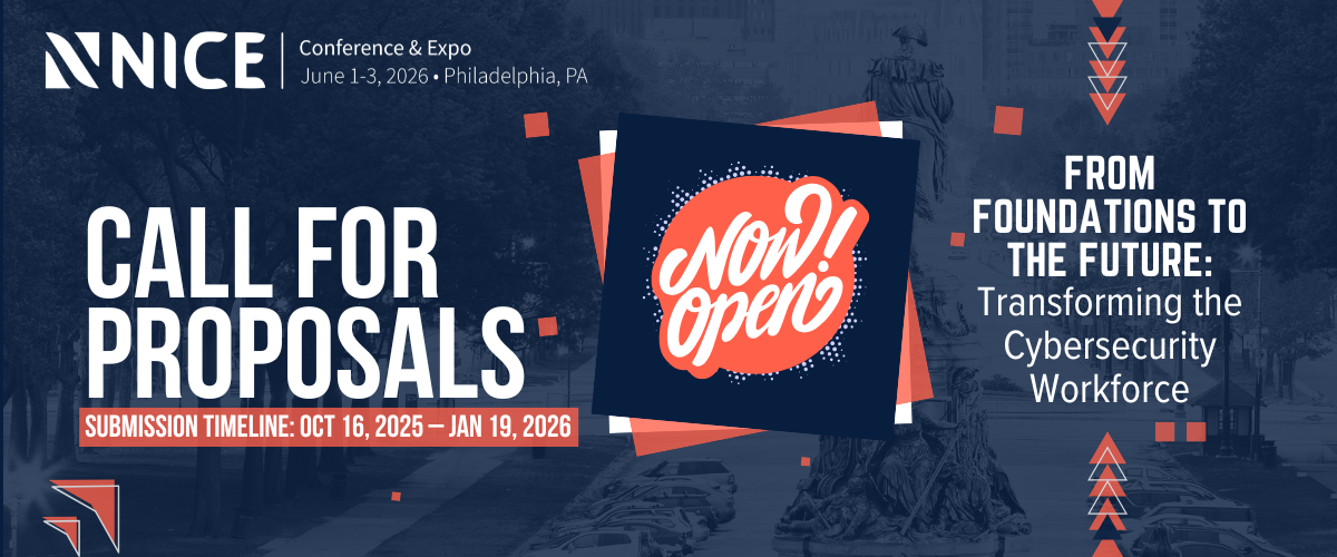 2026 NICE Conference Call For Proposal Banner