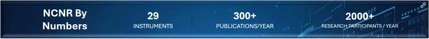 NCNR By Numbers: 29 Instruments, 300+ Publications per year, 2000+ Research Participants per year