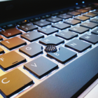 Close Up on Laptop Keyboard