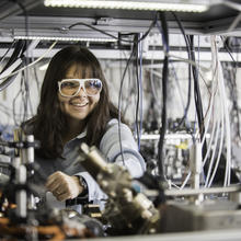 Debbie Jin in her Lab