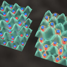 Illustraton of JILA's quantum crystals