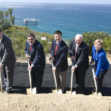 Groundbreaking at the Scripps Oceanography campus in La Jolla, California.