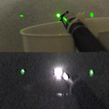 IR leakage with green lasers