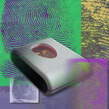 Illustration of wireless fingerprint identification technology