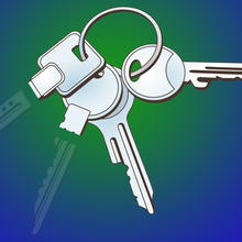 keys illustration to denote a new "one-shot" memory device