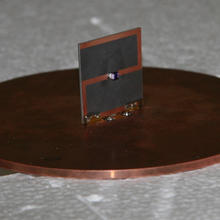 This Z antenna tested at the National Institute of Standards and Technology is smaller than a standard antenna with comparable properties.