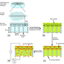 Metal-oxide nanotubes schematic diagram