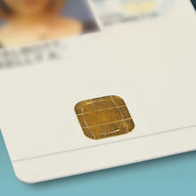 photo of the smart chip on a PIV card