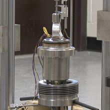 Photo of a new high-pressure hydrogen test chamber