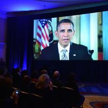 Screenshot of President Obama Video at 25th Baldrige Ceremony