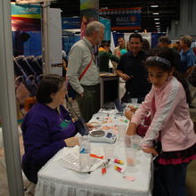 NIST exhibit booth at the 2012 USA Science and Engineering Festival
