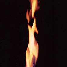 Photo of burning hydrate