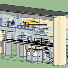 Architectural drawing of the new NIST 'intelligent agents' lab