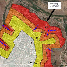 WUI Hazard Scale Zone Map