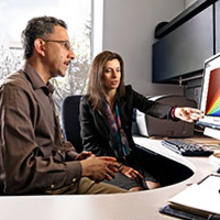 lectrical engineer Michael Souryal and computer engineer Nada Golmie discuss the network performance of mobile communication systems.