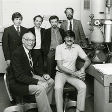 John Cahn and Dan Shechtman with Collaborators on Quasicrystals in 1985