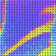 SEMPA image showing the magnetization of an unpatterned region of Ta/CoFeB.