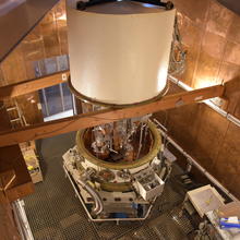 NIST-3 watt balance in its copper-clad, magnetically shielded lab