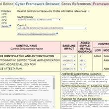 Baseline Tailor Security Control Editor tab