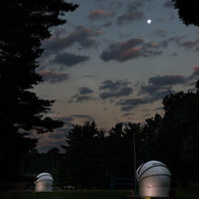 Moonset on the NIST campus