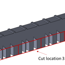 Cut locations for transverse SEM specimens 