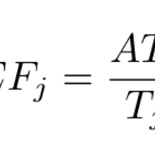 EF_j = (AT_j / T_j)