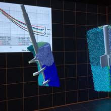 Dual rheometer simulation visualization in the NIST CAVE