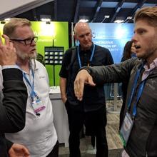 Bill Fisher at Yubico’s booth at RSAC 2018