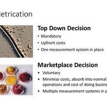 Two common metrication approaches