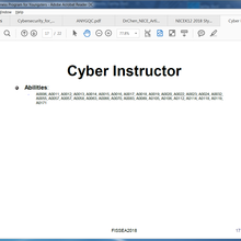 cyber instructor information