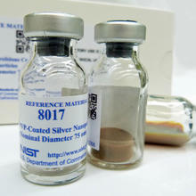 two vials of a reference material