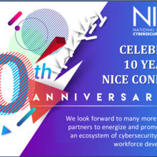 10th anniversary NICE conference banner