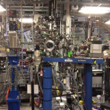 View of the Near Edge X-ray Fine Structure (NEXAFS) experimental station operated by the NIST Synchrotron  Science Group at the National Synchrotron Light Source II. 