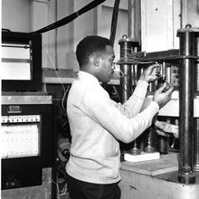 A man at a lab instrument