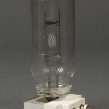 what looks to be an old fashioned light bulb
