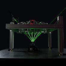 Tracing of green laser light in HALO