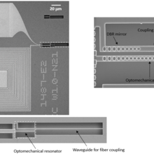 piezo optomechanical transducer