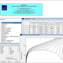REFPROP screenshot