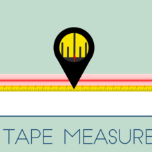 Illustration shows a tape measure stretched out with a laser beam across it and says "Tape Measure."
