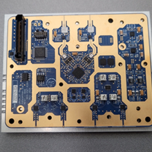 photograph of the assembled PCB