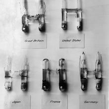 5 standard cells from Great Britain, U.S., Japan, France and Germany