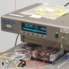 Telecommunications wavemeter undergoing calibration at NIST