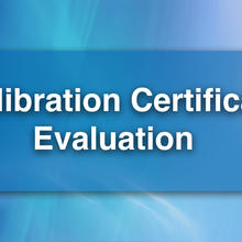 Calibration Certificate Evaluation
