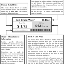 SP 1181 Metric Unit Pricing Label Guide