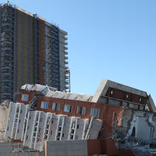 The Condominio Alto Rio, a high-rise apartment building in Concepcion, Chile, collapsed as a result of the magnitude 8.8 earthquake on Feb. 27, 2010.