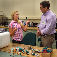 NIST's Michal Chojnacky with Gates Foundation representative